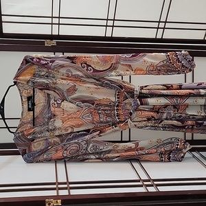 Lulu's Floral Belted Maxi dress in Size Large